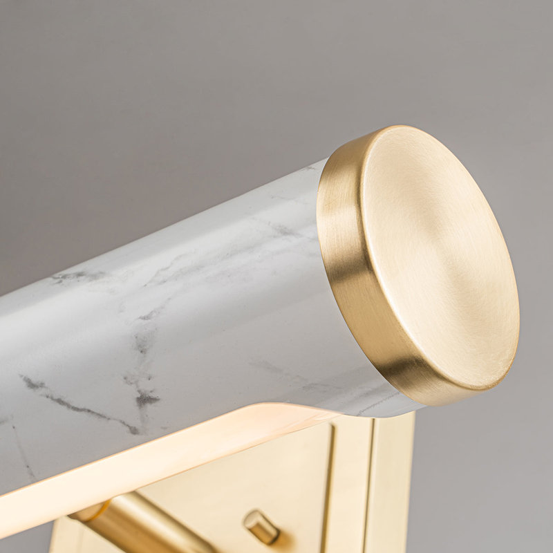 Lumière moyenne pour tableau, Laiton poli / laiton / satin