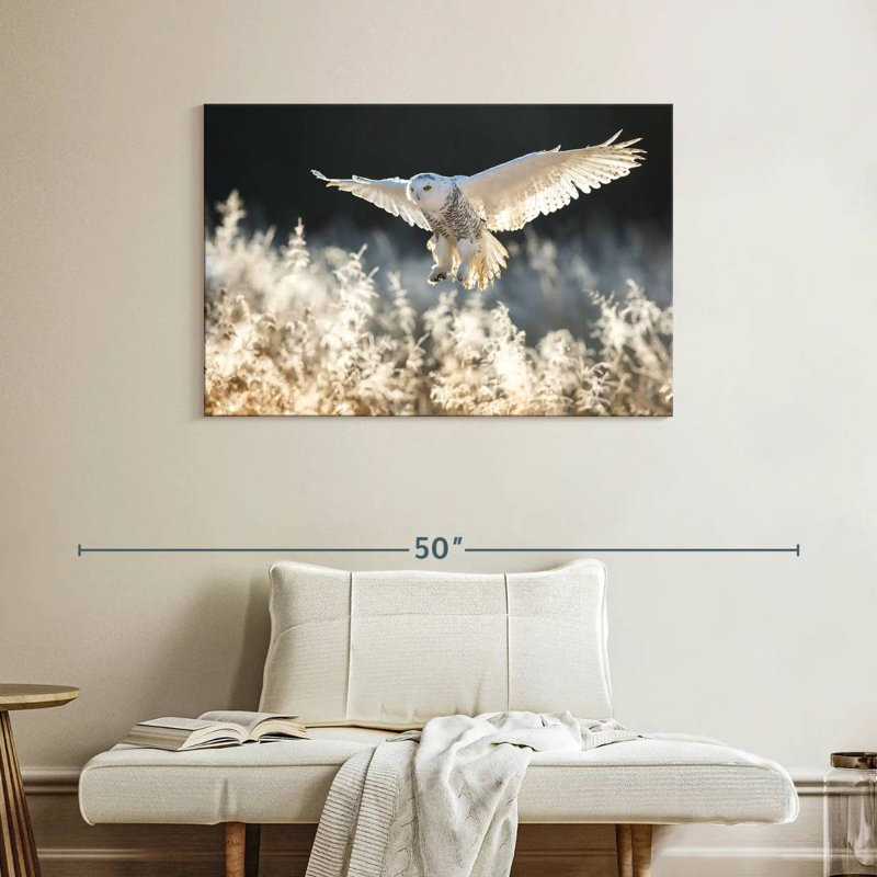 Snowy Owl Hunt, 26" H x 39" W