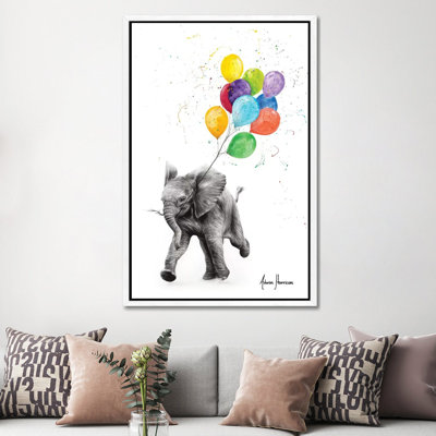Elephant Freedom by Ashvin Harrison - Print on Canvas