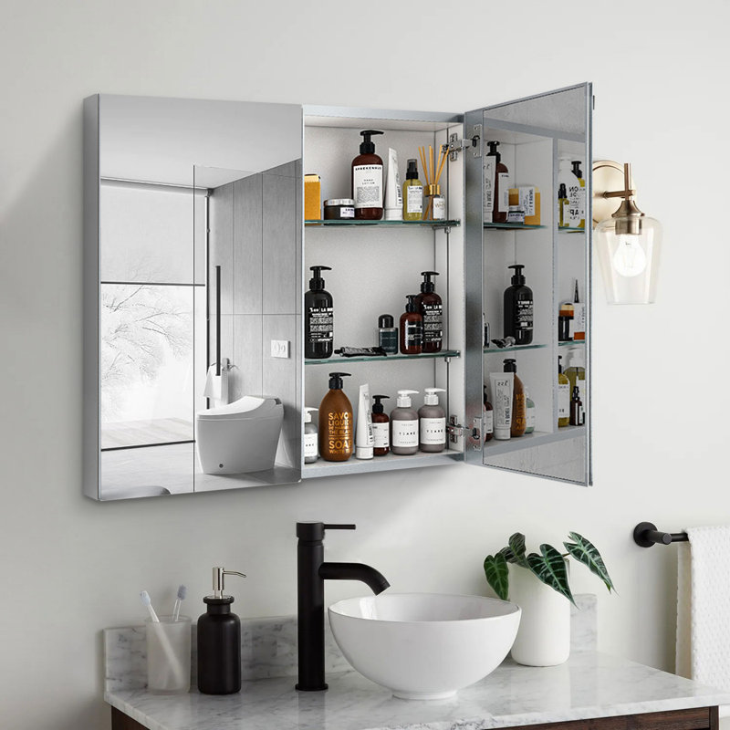 Armoire à pharmacie 30X26, Argent