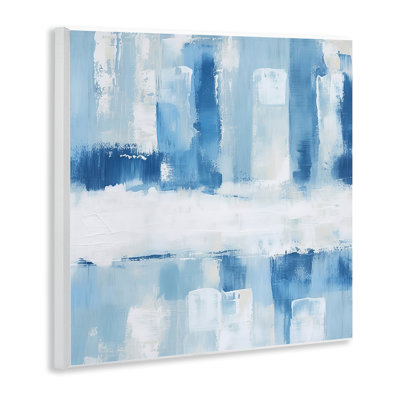 Plaque murale bleue visionnaires abstraits, design par Irena Orlov