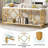 Très longue table d'appoint 70,86 po, console 2 niveaux-209094320