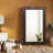 Rectangle Leather Floor Mirror-19763669