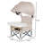 Foldable Toddler Chair with 3-point Harness Storage Bag Adjustable Straps Removable Tray Portable