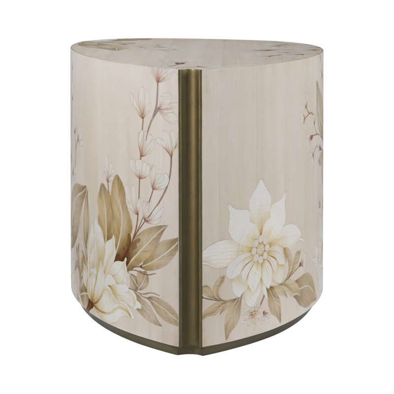 Bouquet End Table, Buttercream