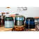 Mixed Set of Reactive Glaze Stoneware Odis Ceramic Coffee Mugs