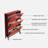 Red Manufactured wood Shoe Storage