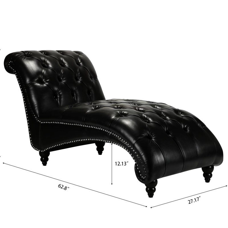 Chaise avec accoudoirs Jacksonburg, Polyuréthane noir