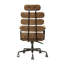 Chaise de bureau en cuir Grain-132998021