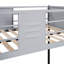 Lit superposé simple au-dessus de simple en métal avec panneau d'aération / métal robuste robuste / réduction du bruit / barrière de sécurité / certification CCP