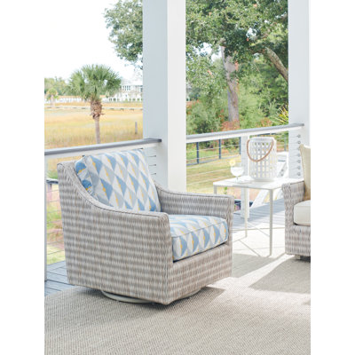 Seabrook Outdoor Gliding Wicker Chair