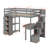 Twin Loft Bed With Drawers,Desk And Stairs-951085504