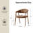 Milford Mid-Century Modern Dinning Chair with Ergonomic Curved Backrest (Set of 2)-2096895401