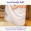 Serviettes de bain en rayonne de bambou - Serviettes de bain de luxe ultra moelleuses et moelleuses 700 g / m² - Super absorbantes et à séchage rapide - Ensemble de serviettes 6 pièces (Papyrus)