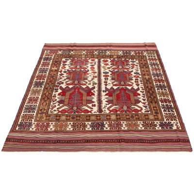 Macorley One-of-a-Kind 6'8" X 9'1" New Age Wool Area Rug in Ivory