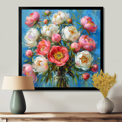 Stramoine - pivoines, impression d'art mural