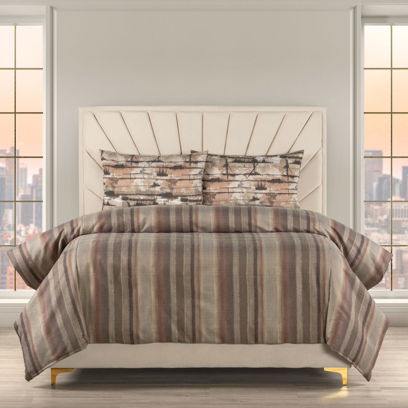 Spry Smoke Duvet Cover Set, Twin Duvet Cover + 1 Standard Shams