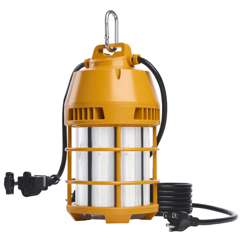 LED Temporary Work Light 5000K CCT 120 Volt, 9.74" H x 5.43" W x 5.43" D