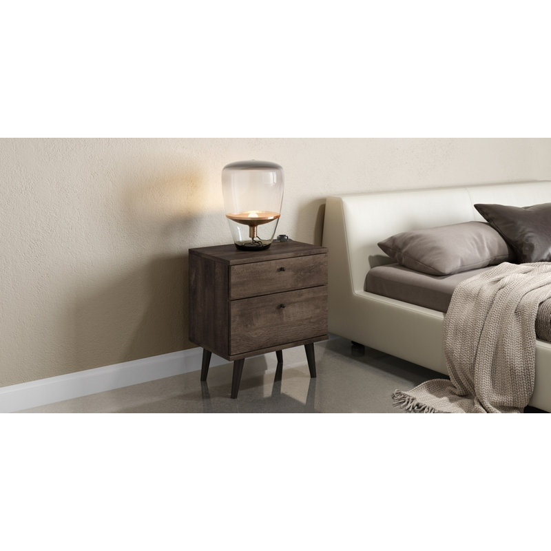 21'' W Nightstand, Dark Brown