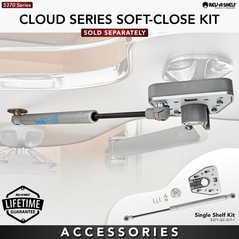 Rev-A-Shelf Soft Close Kit for the Rev-A-Shelf 5371 Series Blind Corner Organizer