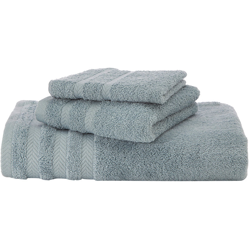 Drap 100% coton de qualité égyptienne Martex, Bleu minéral