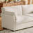 59" Beige Loveseat Sofa,Small 2-Seater Sofa With 2 Pillows,Comfy Upholstered Sofa Couch-1473371952