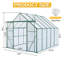 Remise de rangement extérieure pour toit Apex 4 pi x 6 pi blanc + noir-128704500