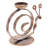 Trinx Handmade Happy Snail Iron Tealight Holder