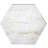 Nature 8 in. x 8 in. Marble Look Glass Straight Edge Large Format Hexagon Decorative Kitchen & Bathroom Wall Tile