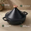 Tajine marocain en fonte émaillée Alva Nori, 3 pintes