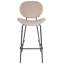 Luana Upholstered Counter Stool with Metal Frame