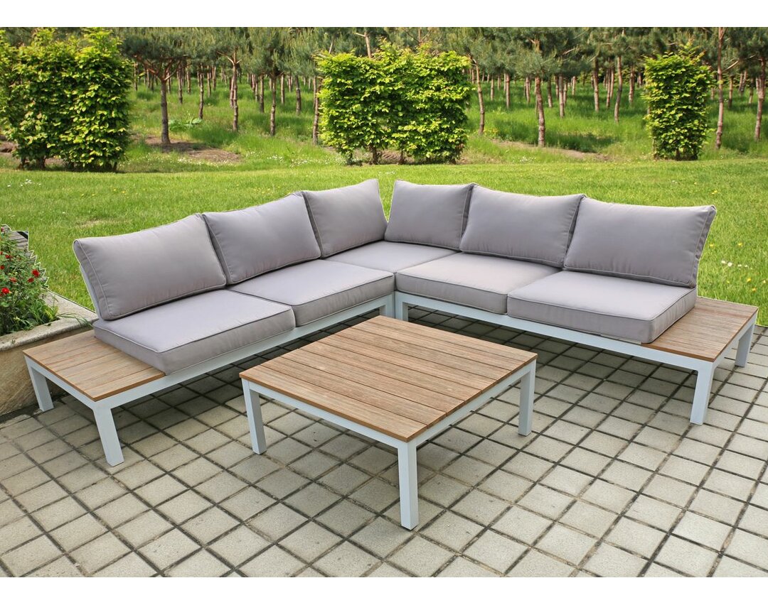 5-Sitzer Lounge-Set Vernia mit Polster