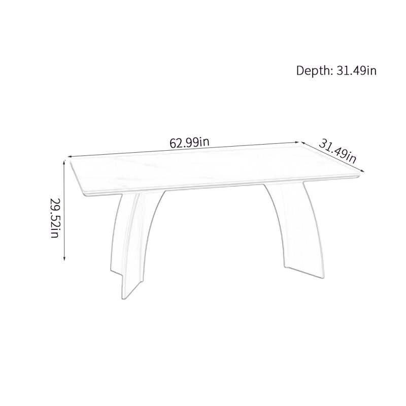 Ellouise, 29.52"H x 62.99"L x 31.49"W
