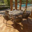 Aderinola Rope Weave 6 Seat Round Dining Set- 150cm Dia