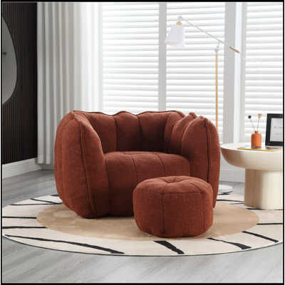 Fauteuil à billes souple avec mousse haute résilience pour le salon et la chambre à coucher