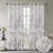 Cecily Mauve Floral Printed Burnout Sheer Grommet Single 50x84" Curtain Panel-928861270-838264929