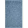 Block Rose Floral Handmade Tufted Wool Blue Area Rug