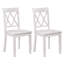 Chaises de salle à manger à dossier croisé de 17 po de largeur Deni-2081886376