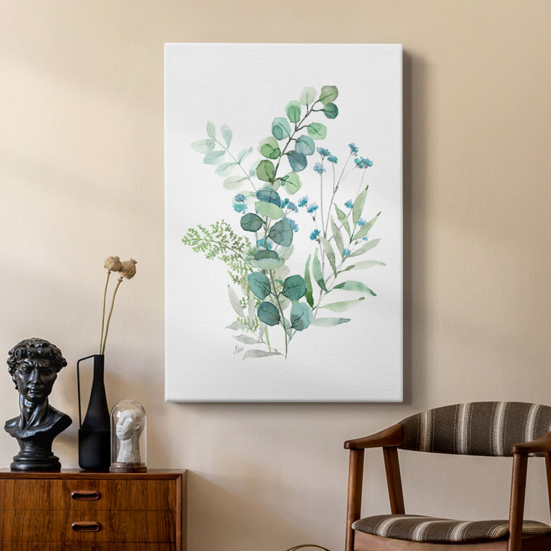 Eucalyptus bleu brume I - galerie Cavas sur mesure, H 12 po x l 8 po