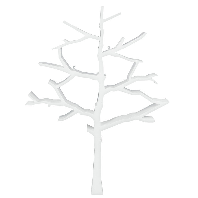 White Tree-Shaped Wall Mount Nursery Bookcase