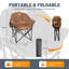 Chaise de camping pliante avec coussin-93658910