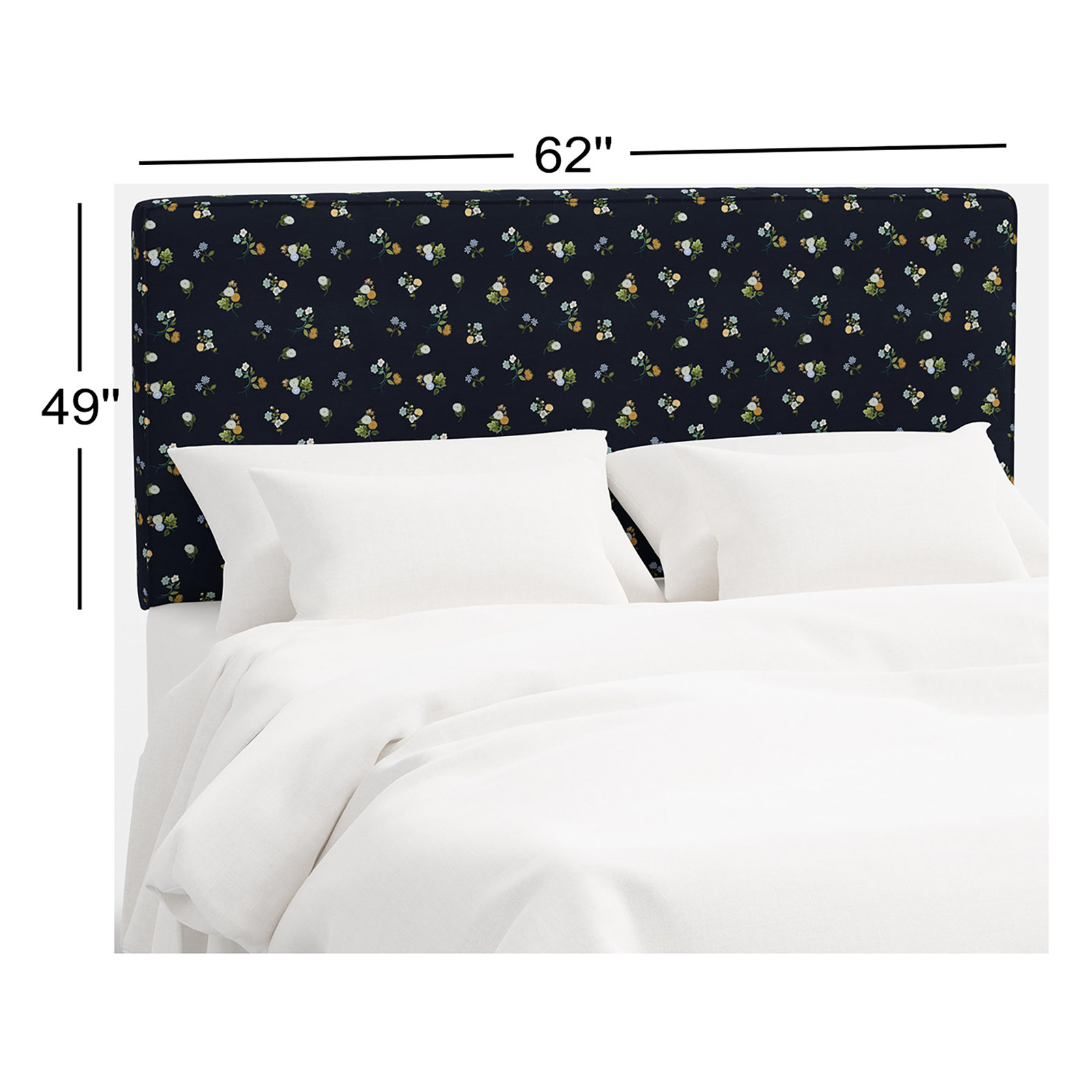 Elly Headboard, Queen, Navy