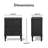 Finch Webster 3 Drawer Storage Cabinet, Dark Gray