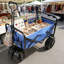 Chariot de plage pliable, bleu