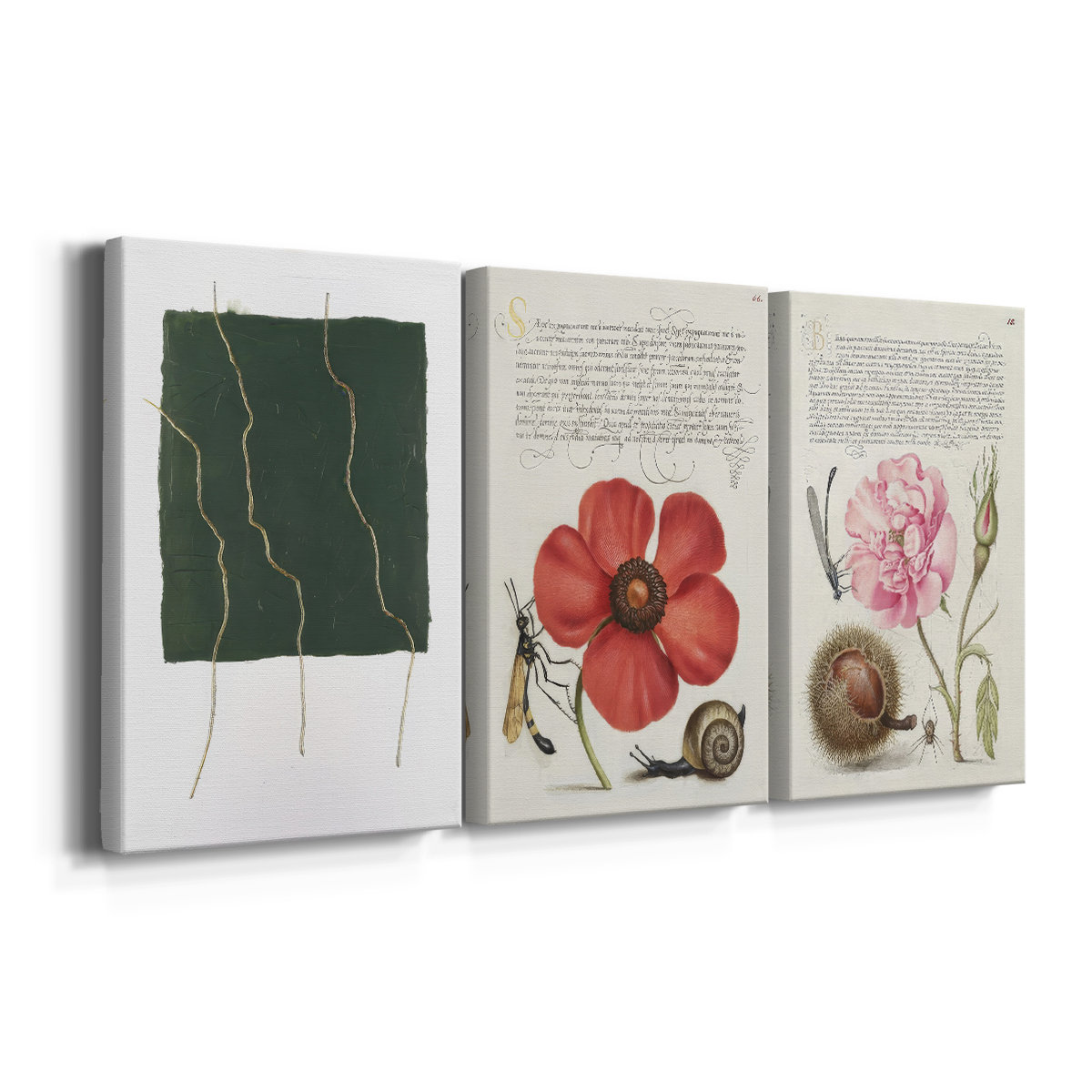 Latitude Run® Divided Plot IV -Custom Wrapped Gallery Canvas - 3 Pieces ...