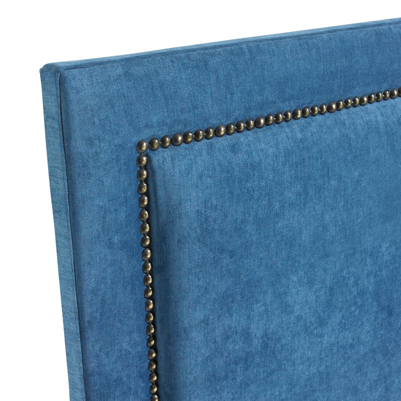 Cherene Upholstered Headboard, Blue, Small Double