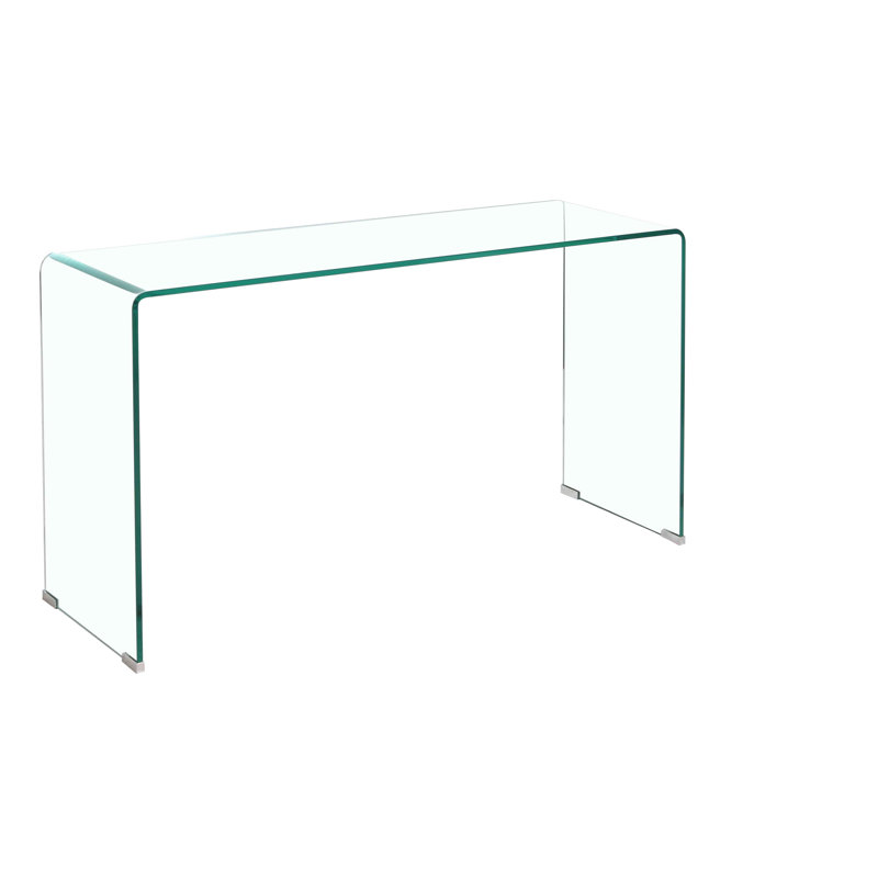 Table en verre transparent avec coins arrondis - Plateau fonctionnel et élégant - Plateau pour une utilisation à long terme dans un salon trempé Simple mais élégant Facile à entretenir
