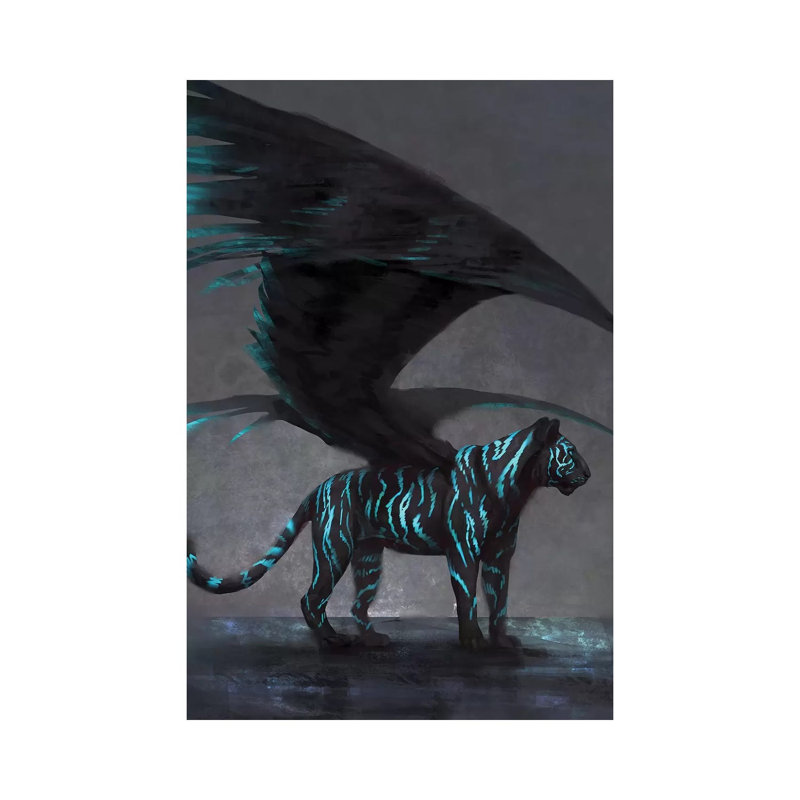 Dark Wings by Jade Merien - Wrapped Canvas Gallery-Wrapped Canvas Giclée, 66.04 cm H x 45.72 cm W x 1.91 cm D