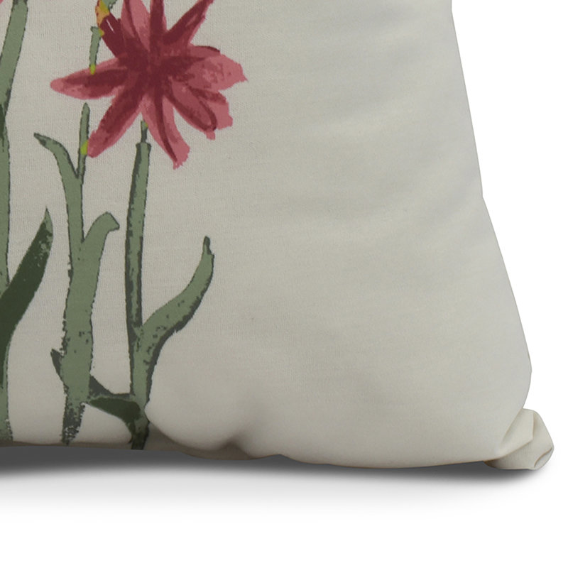 Housse et insert de coussin carré Farmers Market, Rose, 20 po x 20 po