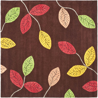 Tapis floral en laine touffeté à la main Arber Jardin